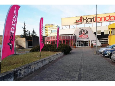 Reklaminės vėliavos Angled - Kartlandas